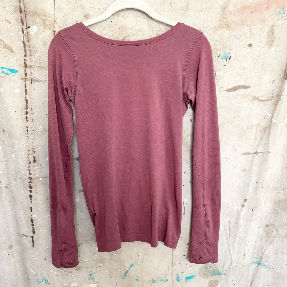 Lululemon Swiftly Speed Long Sleeve Flow, Plumful - image 3